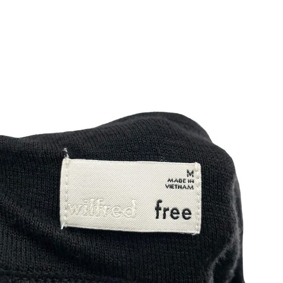 Aritzia Black Midi Pencil Skirt with Slit Stretchy Medium - Picture 6 of 7